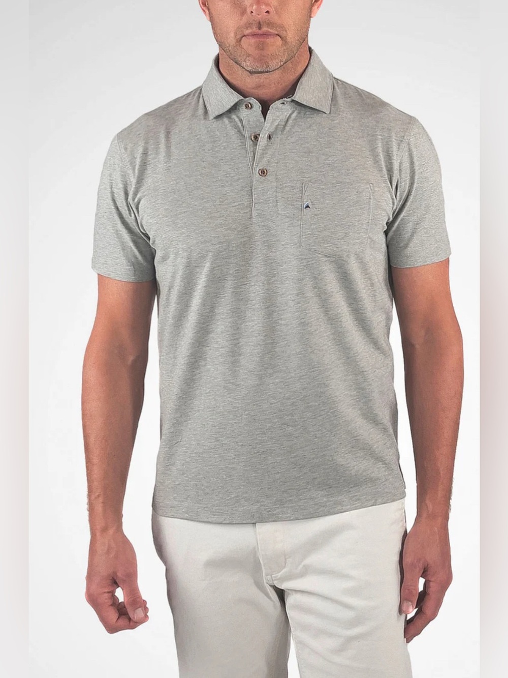 Tailor vintage Polo Slim Fit - Airotec grey Heather polo